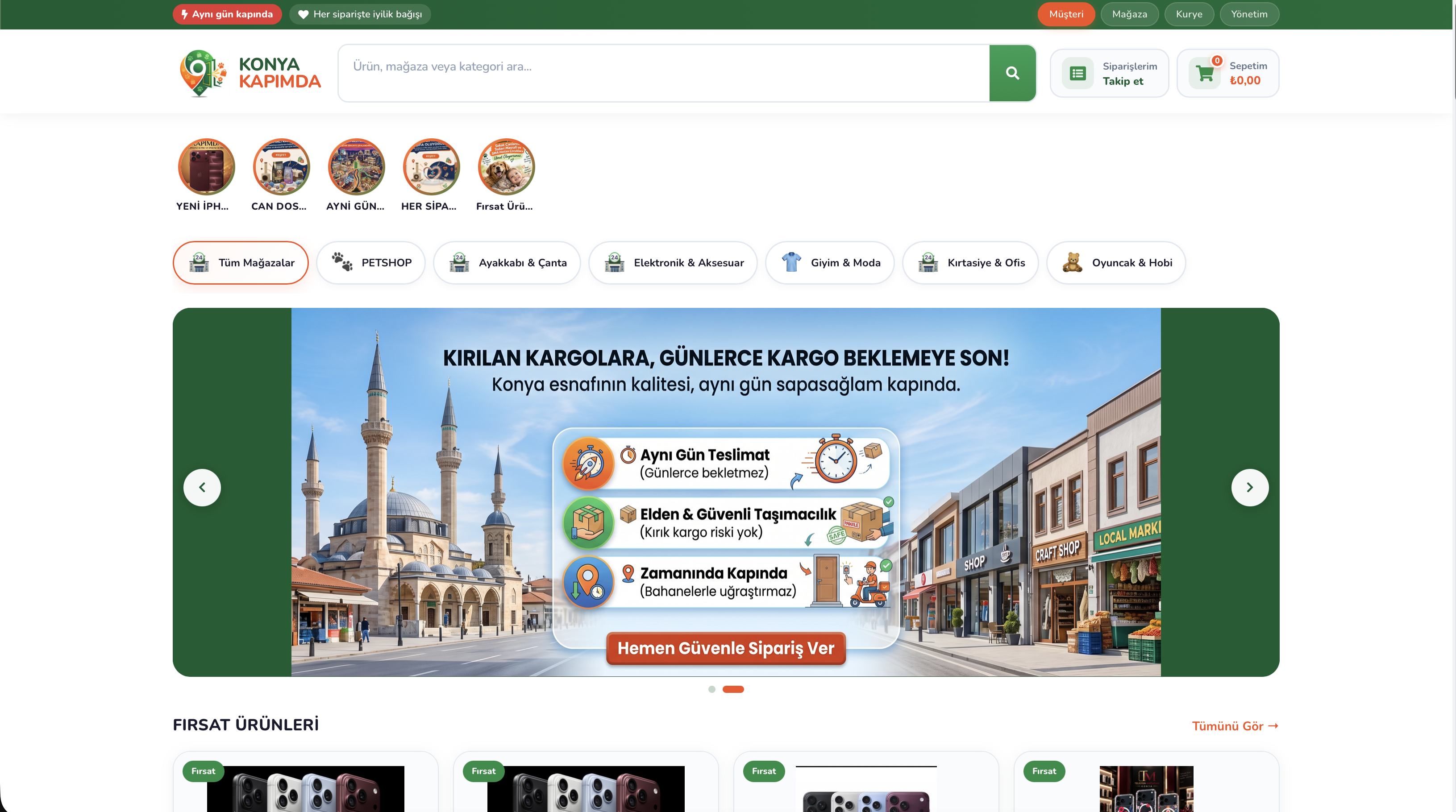 Konya Kapımda c2c Platformu